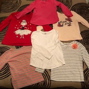 4T girls long sleeve shirts! Great condition!